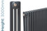 NF3-A-3000-TH - Infinity Anthracite 3 Column Radiator 12 Sections H3000mm X W576mm NF3-A-3000-TH - Infinity Anthracite 3 Column Radiator 12 Sections H3000mm X W576mm